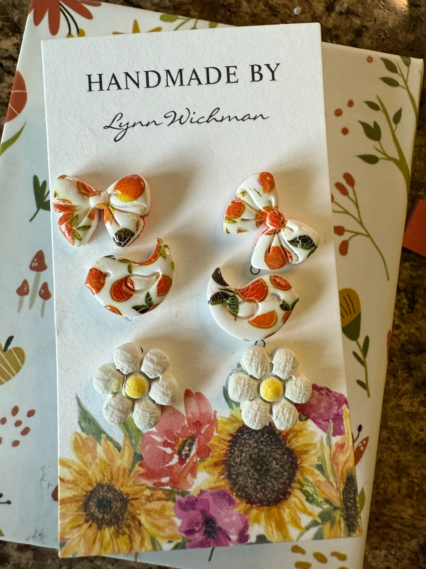 You pick Studs polymer clay earrings